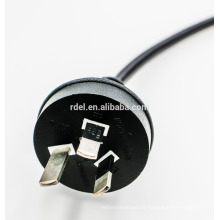 Câbles SAA de cordon d&#39;alimentation de l&#39;Australie SAA avec 3-Conductor Plug 15A / 250V ~